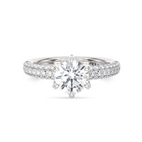 Anello Ama Donna in Oro bianco Diamante Lab Grown 1.00 Ct AMA-AN-1042-16-1 - AMA-AN-1042-16-1